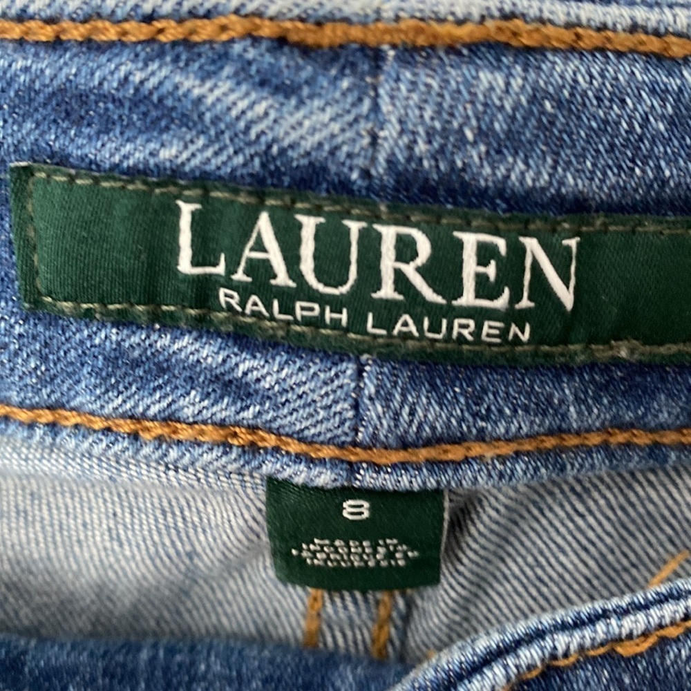 Lauren Ralph Lauren Premier Straight Stretch Denim Jeans Size 8 - Picture 6 of 11